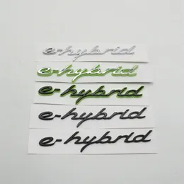 E-Hybrid Emblem Car LogoステッカーサイドフェンダーレターバッジデカールNameplate310z用