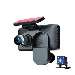 CAR DVR 4,0 tum skärmbilinspelare 3 Way HD IR Night Vision Enhanced Version 1080p Three Lens Vedio Recorder Y18