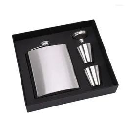 Höftkolvar 8oz Portable Wine Pot Flask Set With Cup For Whisky Vodka Alcohol Outdoor Present Box Drick Bottle Tools