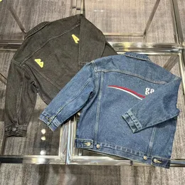 Abbigliamento per bambini Designer per bambini Giacca per bambini Ragazze Ragazzi Denim Maniche lunghe Lettera Ricamo Processo Marchio Scuola Abbigliamento da ballo Primavera Autunno Inverno