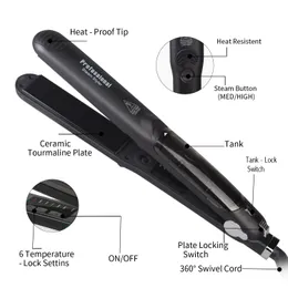 Ceramic tourmaline ionic flat iron hair straightener clearance opinie