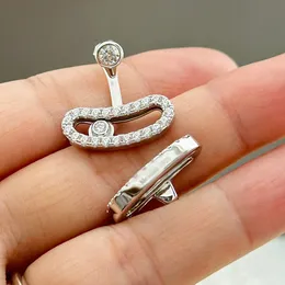 Francuska moda mesik ruch Uno para full diamond dla kobiet bransoletka pierścionka weselna designerka biżuteria MES-0211