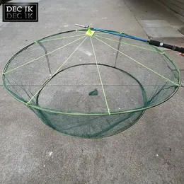 Angelzubehör Drop Fishing/Kescher Krebse/Garnelen Catcher Tank Casting Netzwerk Mesh für Fische Aale Falle/Käfig Garnelen Köder Krabbennetz klein 230725