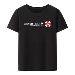 Men's T Shirts Sport Umbrella Corporation Same Style Printed T-shirt Men Women Short Sleeved Premium Black White Round Neck Breathable