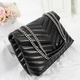 women bag handbag square fat LOULOU chain real leather womens large capacity shoulder high quality quilted messenger Premium touch bags