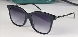 Nuovi occhiali da sole di design alla moda 0655SA classica montatura cat eye aste a forma di bambù occhiali protettivi UV400 per esterni dallo stile semplice e versatile