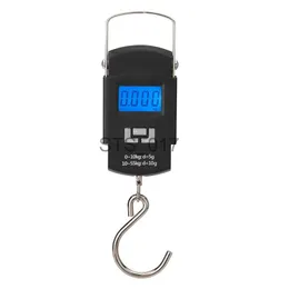 Balanças Domésticas Balança Digital Eletrônica Balança Pendurada Recarregável 50kg 10g Bagagem de Pesca Pesagem Viagens Gancho Steelyard Peso da Cozinha x0726