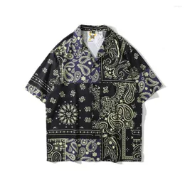 T-shirt da uomo Oversize Retro Paisley Holiday T-shirt Abbigliamento da spiaggia Grafica estetica e camicette Vintage Summer Tops Streetwear