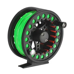 Acessórios Pesca de carretel 2+1bb grande arbor rolo de pesca mosca CNC CNC Hined Aluminium Loy Fly Pishing Rele