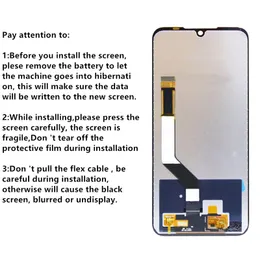 Рыжание исходного дисплея с рамой для Xiaomi Redmi Примечание 7 Redmi Note 7 Pro LCD сенсоронного экрана Дигитизатор