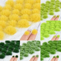 Decorative Flowers 39Pcs Mini Grass Tuft Artificial Cluster Modeling Static Micro Landscape Simulation Building Sand Table Material