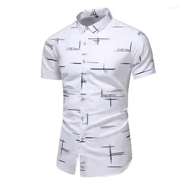 Men's Casual Shirts Fasion 9 Style Desin Sort Sleeve Sirt Print Beac Blouse 2023 Summer Clotin Plus Asian Size M-XXXL 4XL 5XL