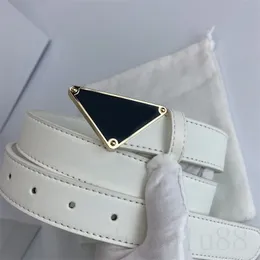 الجلود Cinto لصالح Man Designer White Belt Multicolor Fashion Triangle Buckle Buckle