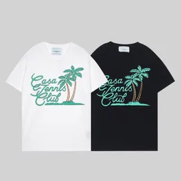 Herren T-Shirts Herren Green Tree Bedrucktes T-Shirt Schwarz Weiß Männer Frauen Sommerstil Tops T-Shirt