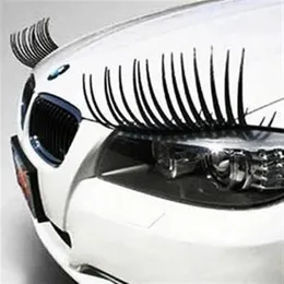 Car Stickers one pair Cool Fashion Eyelashes PVC Logo Sticker Lashes Decal Auto Exterior Accessories2791