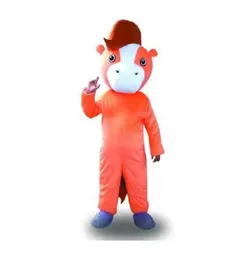 2023 Halloween naranja Caballo Mascota Traje Personalización Dibujos animados Anime tema personaje Navidad Fiesta de disfraces Carnaval Unisex Adultos Traje