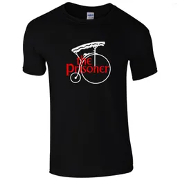 Mäns T -skjortor Fången nummer 6 Penny Farthing T -shirt - Rolig unisex TV -fläkt Mens Gift Top Short Sleeve Man -kläder