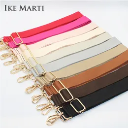 Taschenteile Zubehör IKE MARTI Langer Schultergurt Baumwolle Fashion Wide Ersatz für Taschen Nylon Woman Messenger Straps 230725