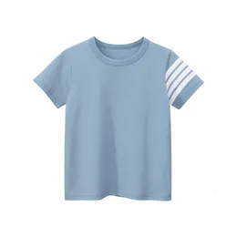 T-shirts 1-9t småbarn barn baby pojkar flickor kläder sommar tee topp bomull spädbarn t shirt casual lös barn thirt outfit 230725