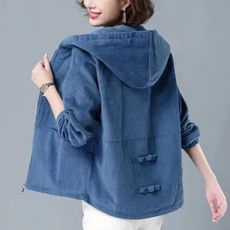 정장 여성 스프링 가을 코듀로이 재킷 2022 여성 새로운 한국 루소 슈트 재킷 자손 마더 후드 재킷 A486