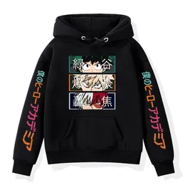 Hoodies Sweatshirts Boku No Hero Academia Kids Girls My Hero Academia Hoodies Casual Hooded Sweatshirt Kids Bakugou Pullovers Tops Anime Children 230725