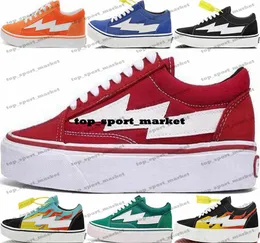 Revenge x Storm Shoes Designer US 5 Men Sineakers Size 5 11 Women Running Skate US5 Trainers Canvas Black Disual عالية الجودة 2351 Chaussures Scarpe Youth Blue White Red