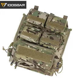 Utomhuspåsar Idogear Tactical Pouch Bag Zip på panelens modulryggsäck för Plate W Mag AVS JPC2.0 CPC Vest 3573 230726