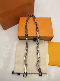 Дизайнерская звена цепная сеть серебряного золота мужские ожерелья мужские подрывы классические аксессуары романтический браслет для женщин подарок на день святого Валентина INS Luxury Mens Chain Popular C23