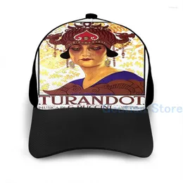 Ball Caps Fashion Turandot Vintage Basketball Cap Men Men Women Graphic Print Black Unisex Hape Hat для взрослых шляпы