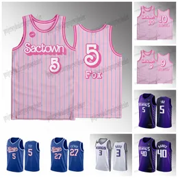 Keegan Murray 2023-24 King Pink Jerseys Domantas Sabonis Sacramentos Harrison Barnes Kevin Huerter Malik Monk Richaun Holmes Davion Mitchell De'Aaron Fox