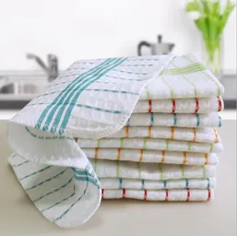 Table Napkin Kitchen Cotton Striped Four Colors 10pcs Towel Scouring Pad 30x30cm Good Quality