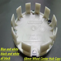 4st Högkvalitativt blått vitt svartvitt hjulmästermärke Emblem 68mm 10 klipp för BMW Series 3 4 5 6 X E30 E45 Z4 318 DHL232Y