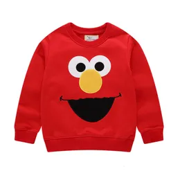 Bluzy bluzy skaczące mierniki jesienne elmo bluzy bluzy dla dzieci chłopcy dziewczęta koszule kreskówki mody ubrania z kapturem z kapturem z kapturem z kapturem z kapturem z kapturem z kapturem z kapturem