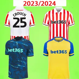 23 24 Stoke City Mikel Campbell Soccer Jerseys Home Off Third Smith Fletcher Powell Brown Clucas Kits Kits 2023 2024 Baker Men Kids Kits Shirts T unform boys