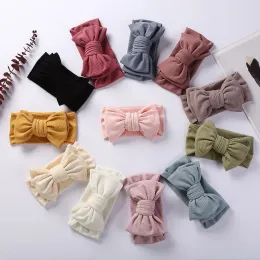 Baby Stirnband RibbedHeadbands Für Kinder Elastische Haarbänder Mädchen Zubehör Infant Kopf wickelt Weiche Turban Neugeborenen ZZ