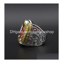 Cluster Rings Wholesale University of Alabama Championship Ring Fans Commemorative Festival Presents Drop Delivery Jewelry Dhbux