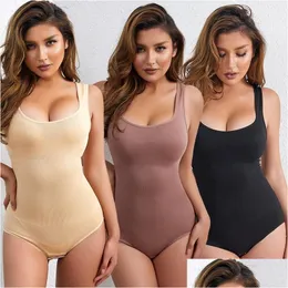 Women'S Shapers Womens Push Up Plus Size Bodysuit Shapewear Women Tummy Control Corset Waist Trainer Slimmer Body Shaper Slimming Lenc Dhwrq