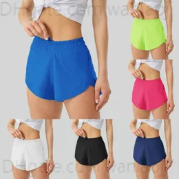 2023 Designer Women Shorts Lu Yoga Fit Fit Zippeel High Rise Rise Szybki sucha kobiety Train Krótki luźny styl oddychalny top nowy K6S0#