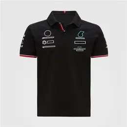 T-shirt F1 2021 Nowy kombinezon wyścigowy produktu Formuła 1 Drużyna wyścigowa wyścigowa na krótki rękawoeved Summer Męski fan samochodowy odzież 300k