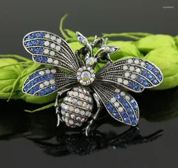 Broschen Große Größe Schmetterling Schmuck Vintage Broschen Frauen Party Jahrestag Strass Pin Brosche Hijab Zubehör