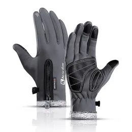 Skidhandskar 3 färger Vinterhandskar för män Kvinnor Warm Thermal Fleece Waterproof Glors Cold Skiing Ski Gloves Outdoor Sports Riding Gloves 230725