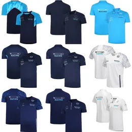 F1 팀 티셔츠 폴로 셔츠 공식 1 2022-2023 시즌 드라이버 레이싱 슈트 티셔츠 최고 여름 팬 대형 자동차 로고 티셔츠 Jersey2444