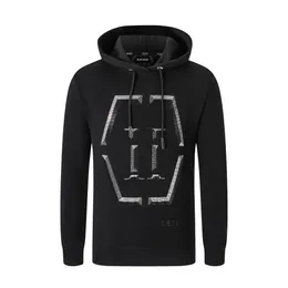 Plein Bear Brand Men Hoodies Sweatshirts دافئة سميكة من النوع الثقيل الهيب هوب الشخصية المميزة PP Skull Pullover Rhinestone Hoodie 2066