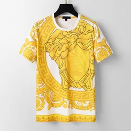 7 camisetas masculinas de grife camiseta de algodão gola redonda impressão secagem rápida anti rugas primavera verão alta tendência solta roupas masculinas de manga curta # 10