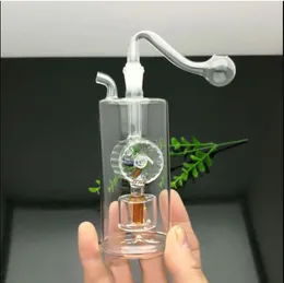 Glasrör rökande blåst vattenpipa tillverkar handblåsta bongs klassiska tyst filter glas väderkvarn vatten rök flaska