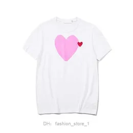 Summer Mens футболки CDGS Play футболка Commes Commes с коротким рукавом женские значки Garcons вышивая сердце Red Love 5 8fwp