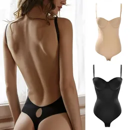 Kadın şekillendiricileri Kadınlar Shapewear Bodysuit Bel Trainer Vücut Şeker Sutyeni Push Up Corse Corse Control İç çamaşırı Seksi Sırtsız İnce Bodyshapers 230726