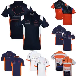 2023 Moda Moto Team T-Shirt Polo Gömlek Yaz Motosiklet Rider Nefes Alabilir Yakel Tişörtler Motokros Yarışı T-Shirt Jersey225r