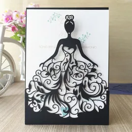50st Laser Cut Wedding Invitation Cards Invitaciones de Boda Convite de Casamento Wedding Invitation Cards Princess216V
