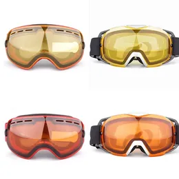 Ski Goggles Nocne wizja dla mężczyzn Women Lens Podwójna warstwa wzmocniona PC anty -anty -FOG Wyjmowany zestaw wymienny 230726